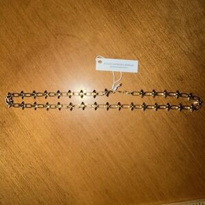 NEW Jessica Matrasko Emerson Necklace With Spikes Gold Filled Lobster Clasp